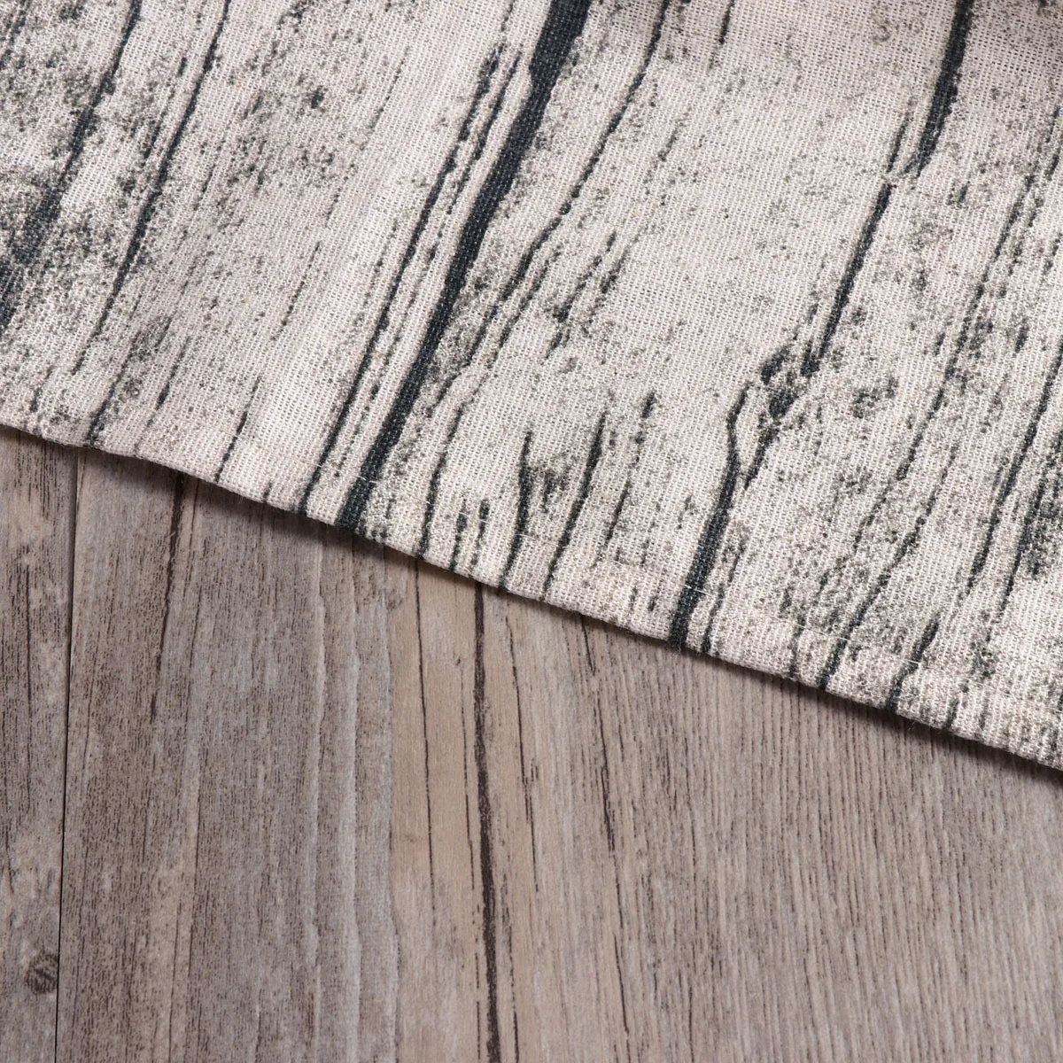 

Wood Grain Tablecloth 90X90 Cm Cotton Linen Dining Table Cover Vintage European Style Waterproof Protector For Picnic Desk