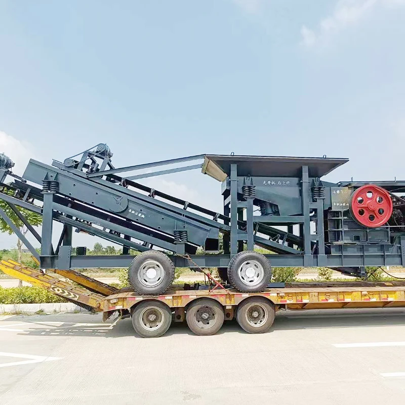 Crawler Type Mobile Crusher Small Portable Granite Gravel Rock Stone Jaw Crusher Machine Large Capacity Crawler Jaw Crusher