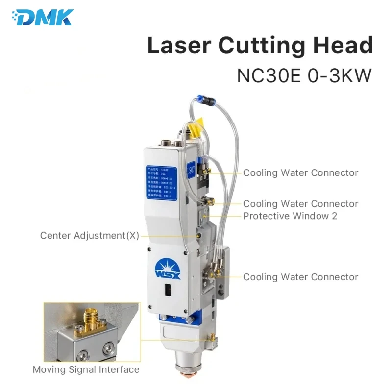 WSX NC30E Fiber Laser Cutting Head 0-3KW Automatic Focusing FL125 150 190 High Power QBH 3KW for Metal Cutting Machine Original