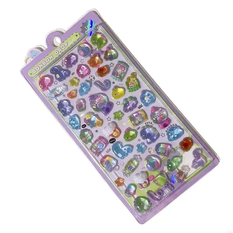 667c Clear Cartoon Sticker 3D Animal