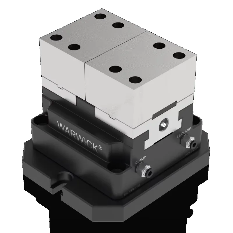 Morsa autocentrante con blocco di forza di serraggio per morsa concentrica pneumatica KSP--100 per automazione CNC con robot Cobot