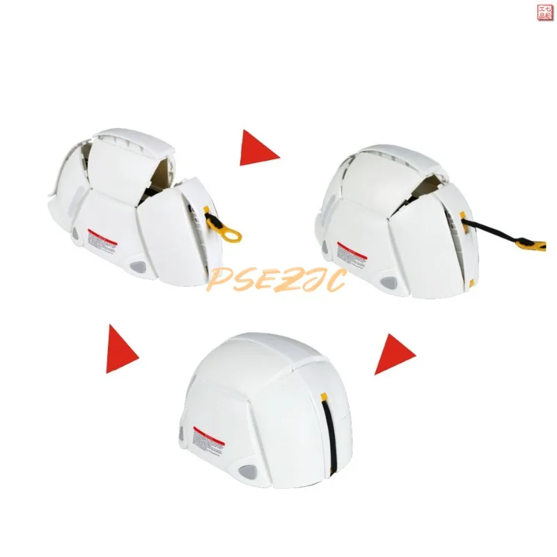 Outdoor construction site miners labor protection  anti smashing portable folding safety helmet