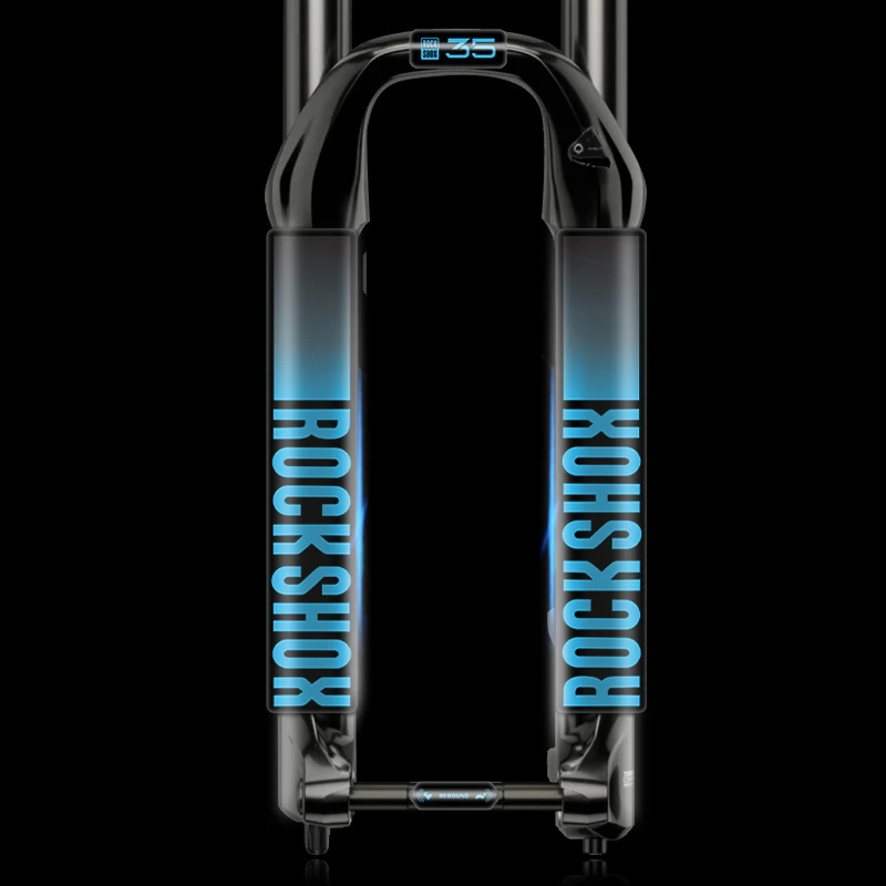 Palo de horquilla delantera para bicicleta de montaña Rockshox XC35, pegatina decorativa para horquilla delantera, pegatina que cambia de Color resistente al agua, 2021