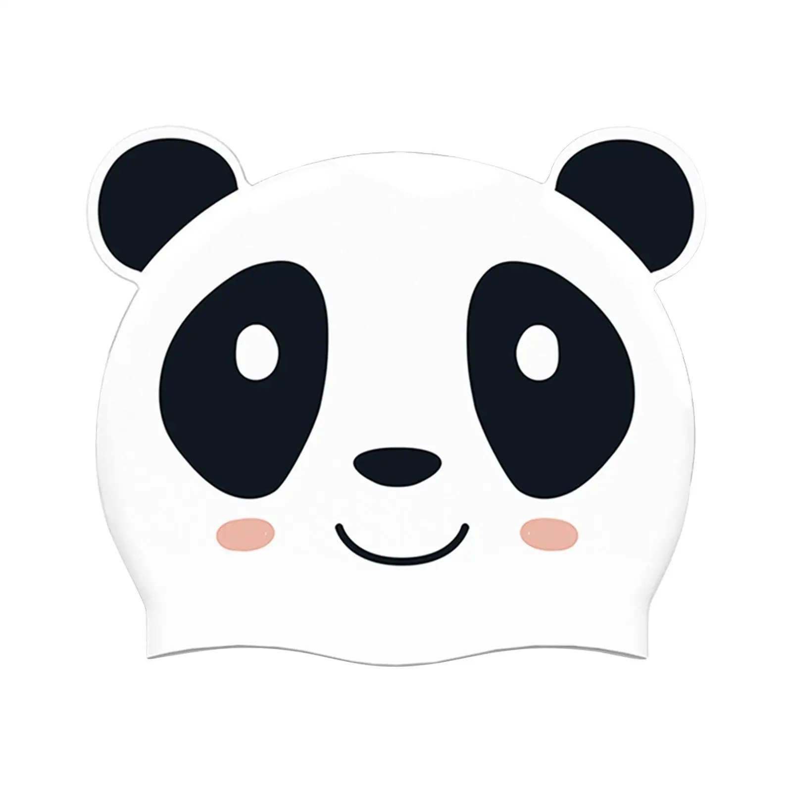 

Детская шапочка для плавания Шапочка для купания Водные виды спорта Эластичная гибкая шапочка для душа для взрослых белая и панда