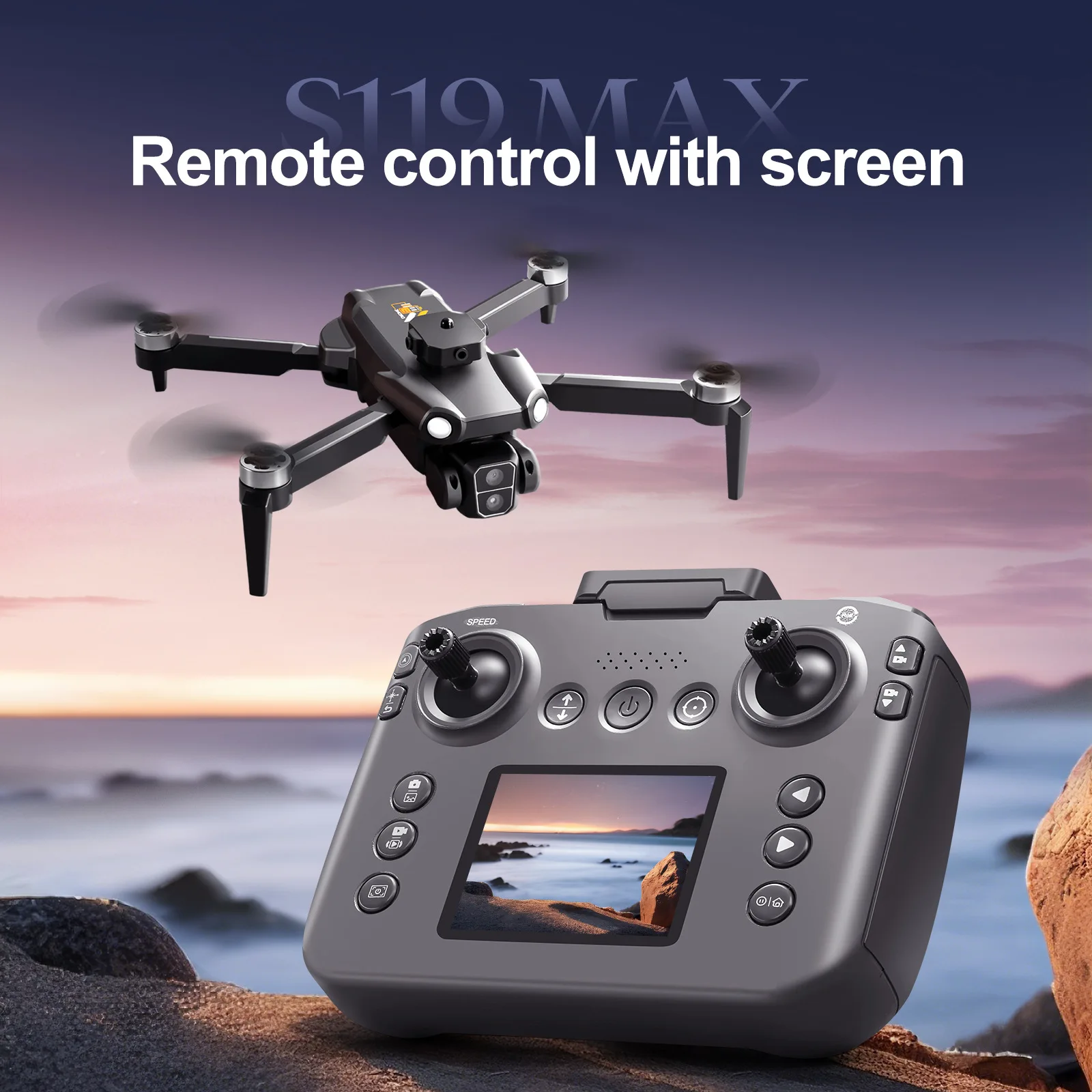 

S119 Infrared Obstacle Avoidance Aerial Photography Aircraft Brushless Optical Flow Electronically Controlled Four-axis Drone