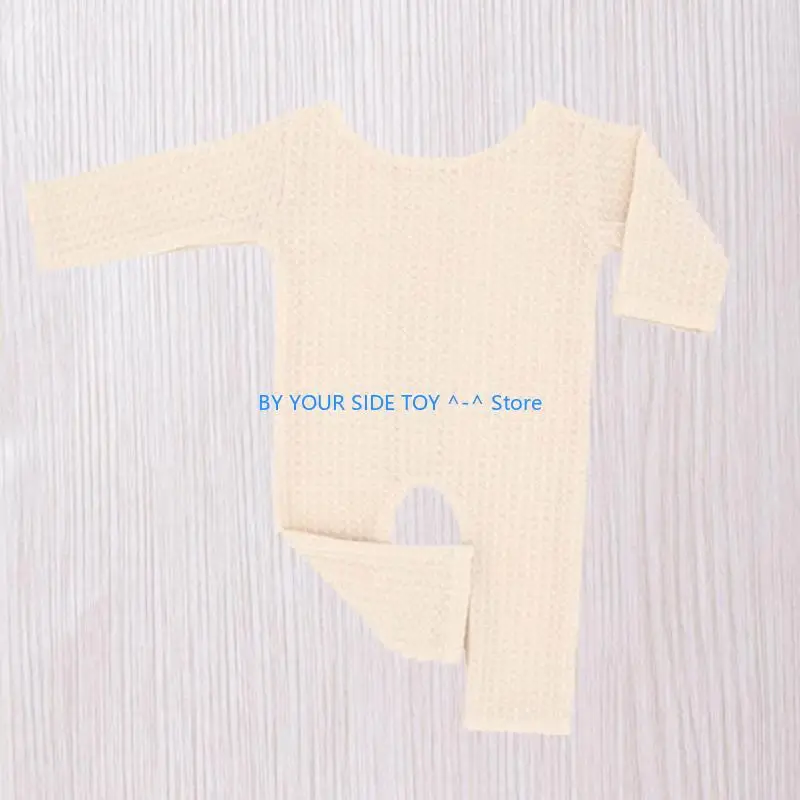 Knit Romper Baby Photo Posing Outfit Newborn Photography Costume Photo Props U6XE
