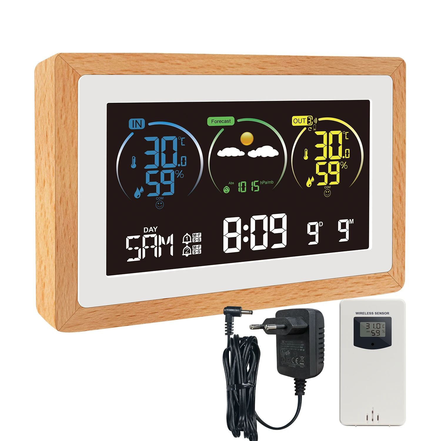 

KETOTEK Wireless Weather Station Indoor Outdoor Weather Forecast Station with Projection Function