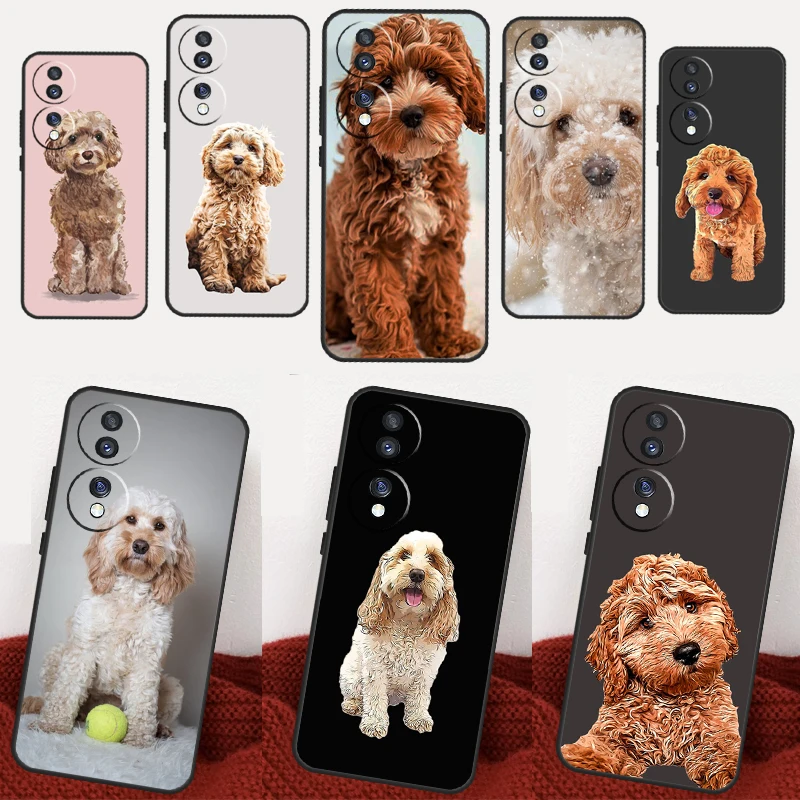 Cute Cockapoo Dog Case For Honor 90 Lite 70 Lite 50 X8a X9a X7a X6a X7 X8 X9 Magic 5 Pro 4 Lite 9X 8X Coque