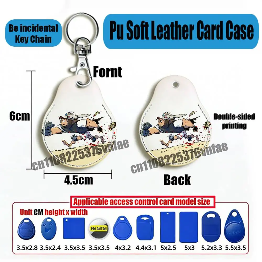 For D-Dungeon Crawler Carl For Air Tag Case Card Sleeve Holder ID Credit Bank Access Keychain For AirTag Case