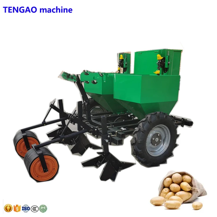 2024 hot sales  professional Mulched film drip irrigation potato planter machine MT-2U  potato planter