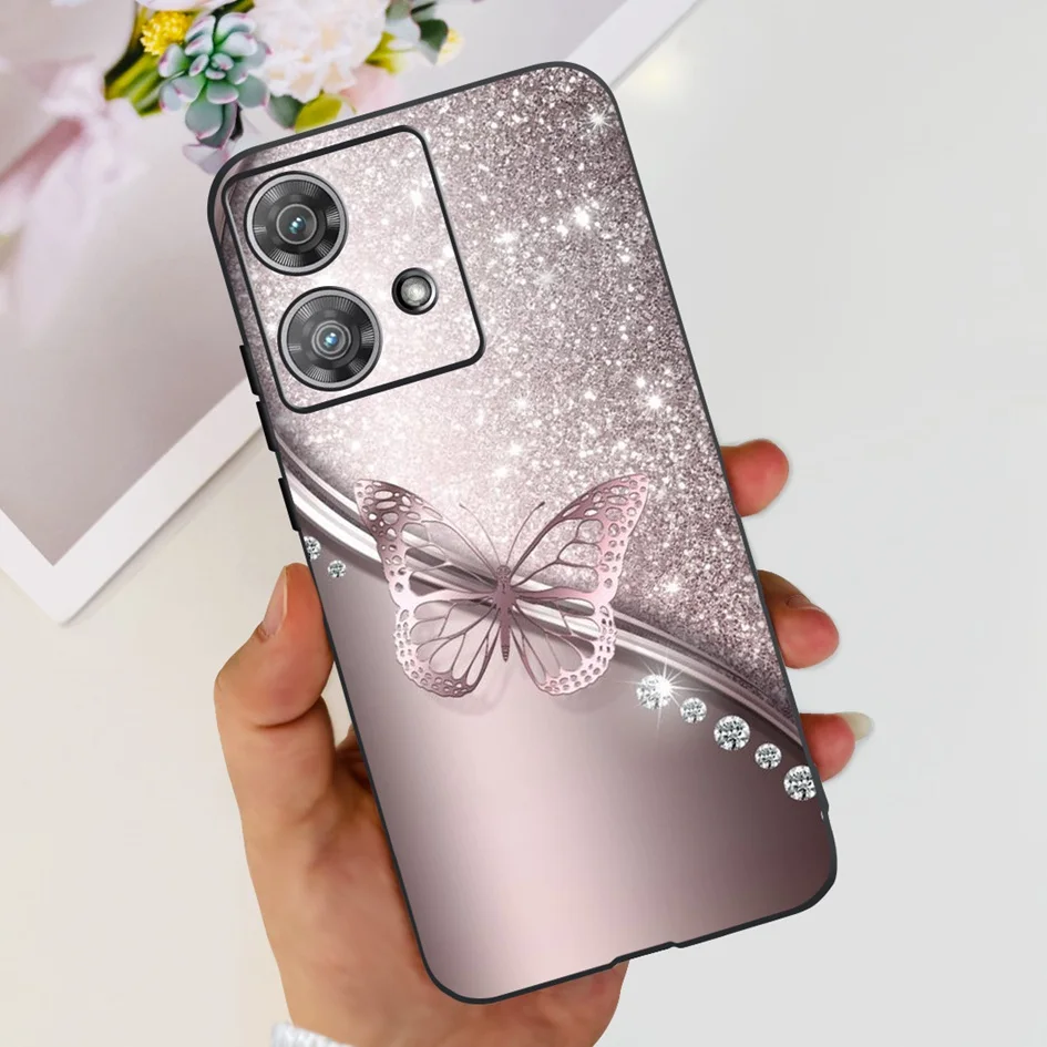 For Motorola Edge 40 Case Moto Edge 40 Neo 5G 2023 Cover Stylish Pattern Soft Slim Black Fundas For Moto Edge40 Edge40Neo Bumper