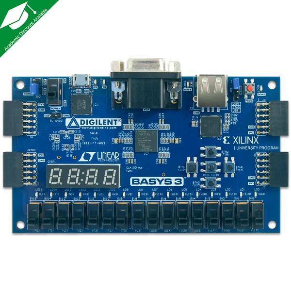 Basys3 Artix-7 scheda di sviluppo Xilinx FPGA apprendimento XUP Digilent