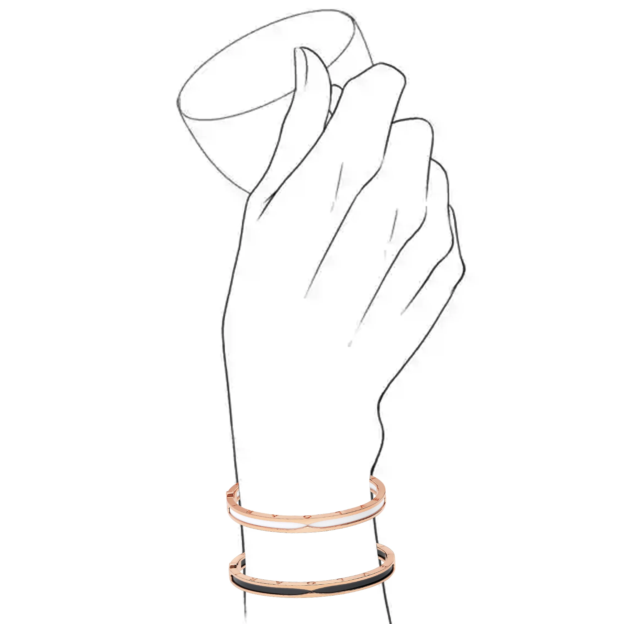 

Pure silver s925 BV light luxury minimalist bracelet, classic daily fashion with smooth temperament, versatile for women