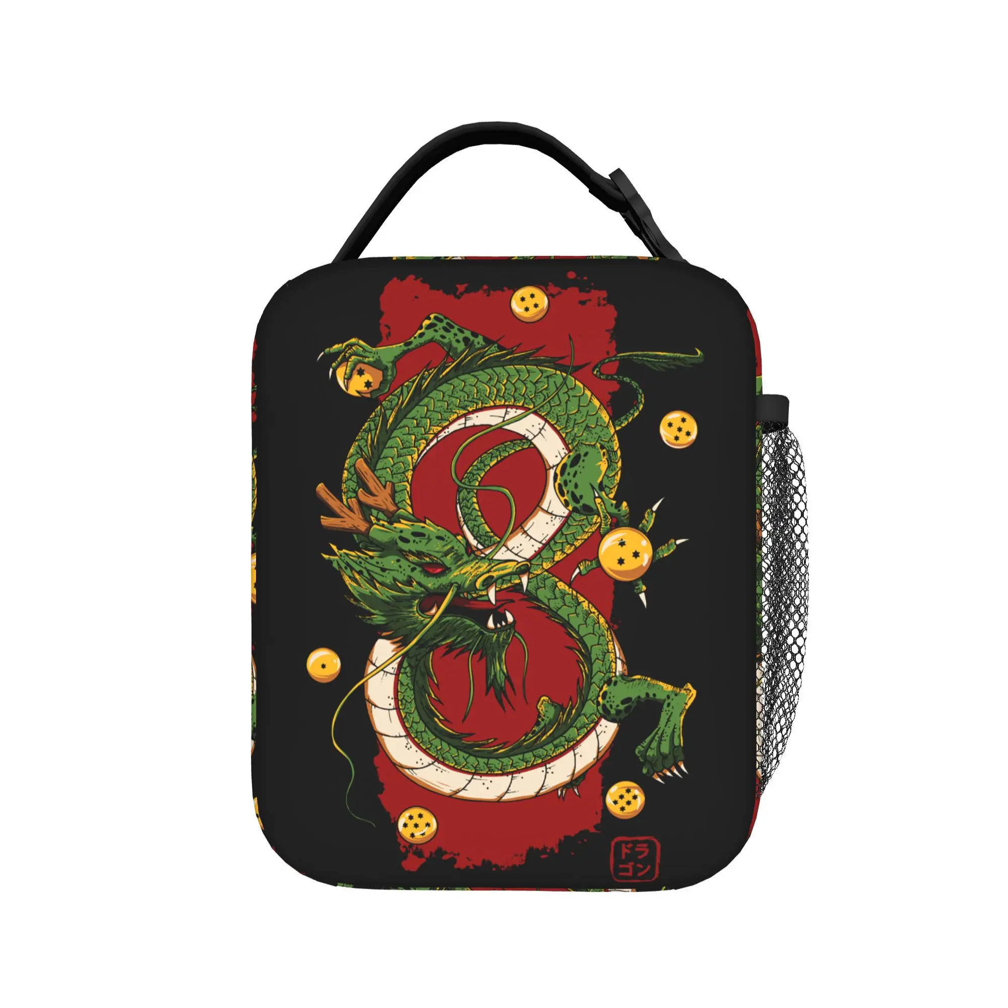 D-Dragon Ball Thermal Insulated Lunch Bags for Work Japanese Anime Portable Bento Box Thermal Cooler Lunch Box