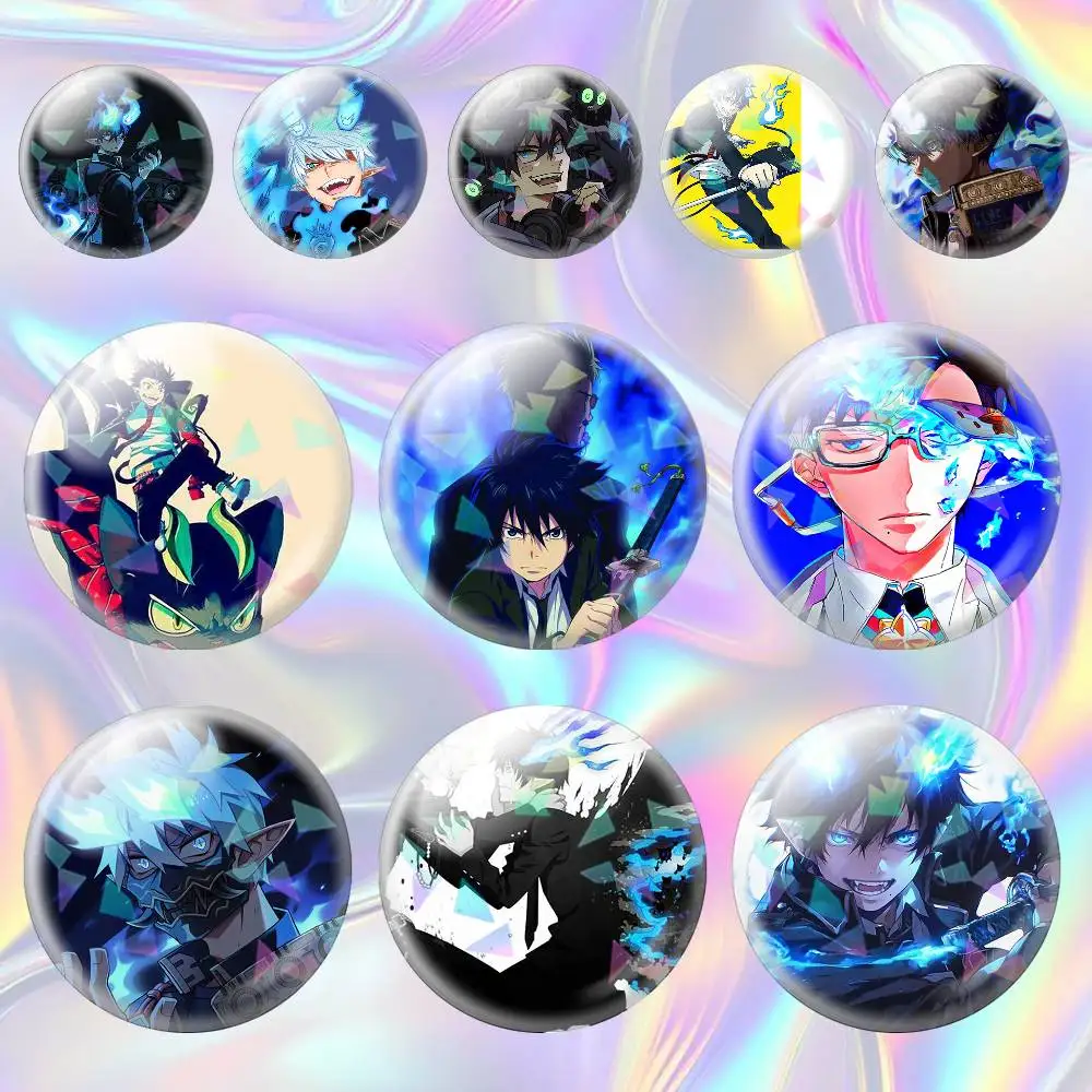 Ao no Exorcist Rin Okumura Blue Exorcist Anime Manga 75mm 58mm 44mm 25mm Broche, Pin para Mochila y Sombrero, Accesorios, Juguetes, Insignia