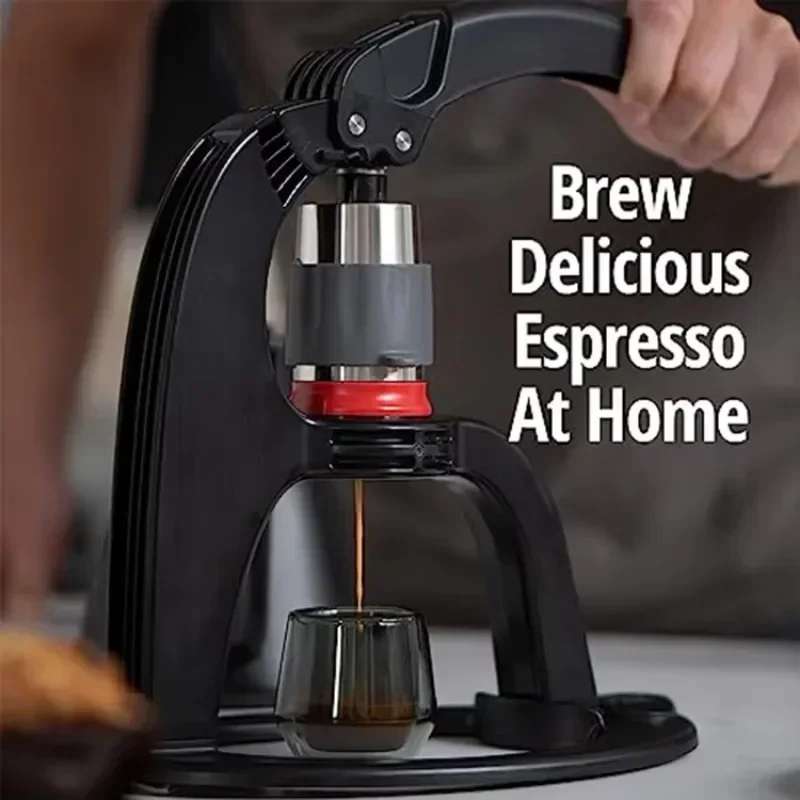 Direct Lever Manual Espresso Maker for Home with Two Coffee