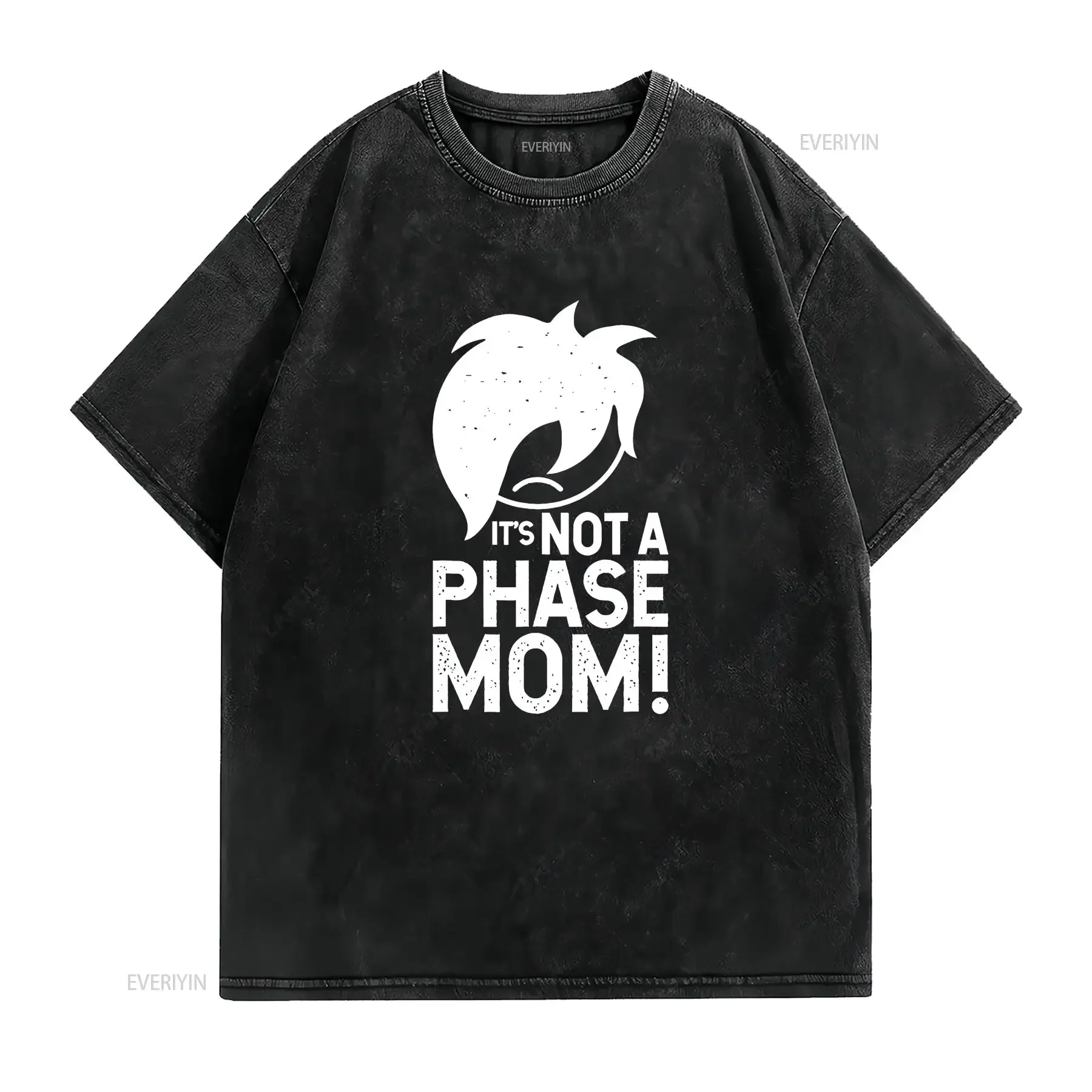 It s Not a Phase Mom Alt Emo Clothes for Men Boys T Shirt vintage Washed Stretched homme Casual Top Everyday Wear vintage
