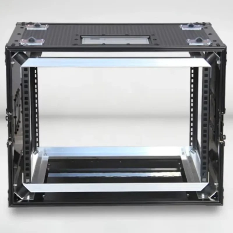 7U 19 Inch Rack Mount Flight Case with Ball Bearing Drawer for Audio Amplifier and Circuit Box Professional Equipment