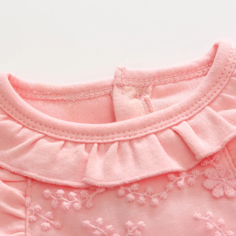 

2 Pcs Jumpsuit Rompers Spring Version Jumpsuits for Newborn Girls Pink