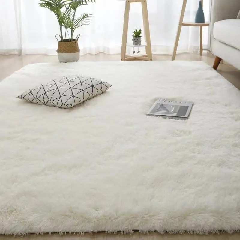 

Modern Sle Long Fur Carpet Simple Living Room Bedroom Rug Photoaphy Prop Winter Warm Plu Pad Home Decor Mat