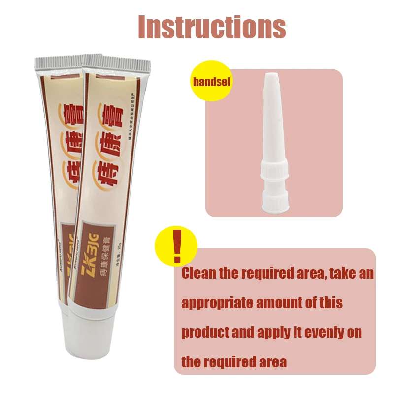 20G HUATUO Hemorrhoids Ointment 100% Original Chinese Cream Painkiller Pain Relief External Anal Fissure Medical Plaster P1002