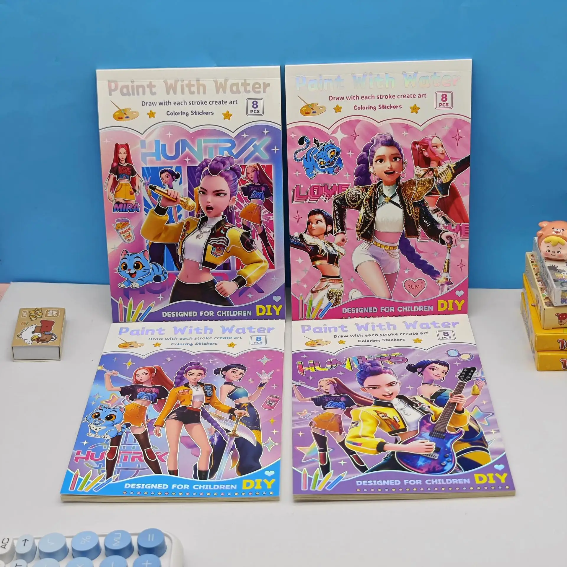 

New KPOP Cartoon Movie Creative Coloring Book for Elementary School Students High Beauty Picture Book