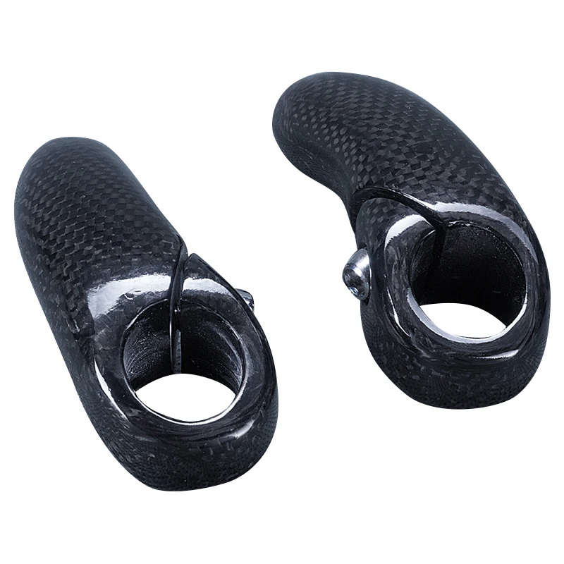 carbon handlebar ends Full Carbon Fiber Bicycle Bar Ends Handlebar MTB/Mountain Bike Ergonomic Bar End Carbon Handlebar 90g