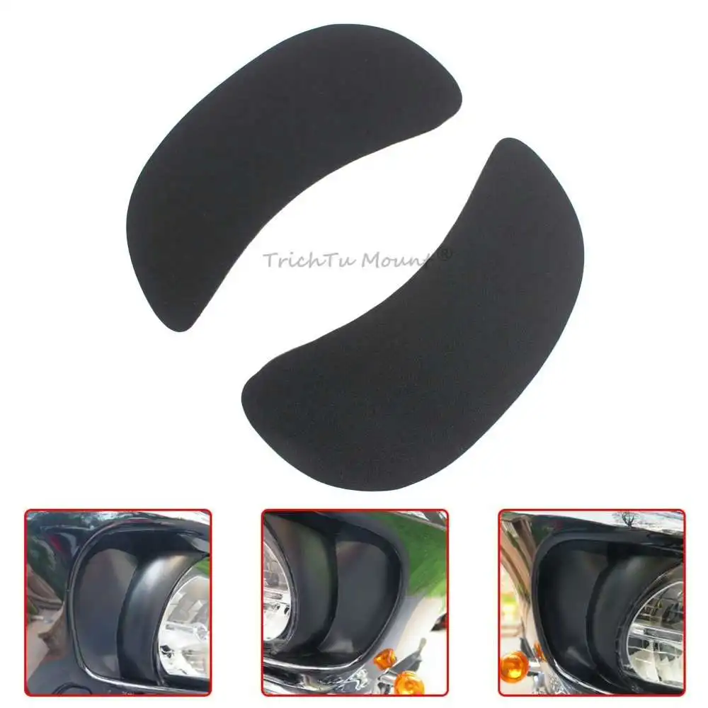 Black ABS Front Fairing Side Vent Screens Closure Cover Panel For Harley Road Glide Limited Ultra Special CVO 2014-2023