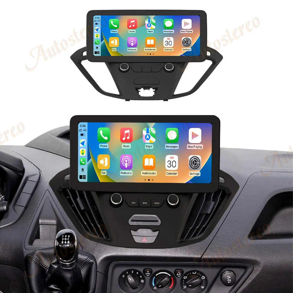 12.3 Inch Car Radio Stereo Receiver Android 13 For Ford Transit Tourneo 2017 2018 2019 GPS Screen Auto Player IPS Head Unit