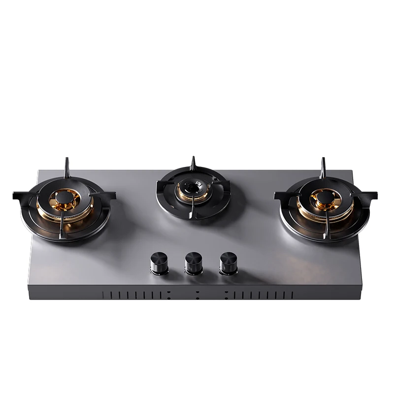 5.2KW Copper Flame Failure Protection Panel-Ready for  Kitchen Premium Built-in  Cooktop 3 Burner