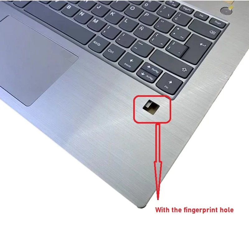 Laptop Palmrest Touchpad Cover, Reino Unido, teclado espanhol, apto para Lenovo V330-14IKB, V330-14ARR, 5CB0Q64381, 5CB0Q64422, latim, novo