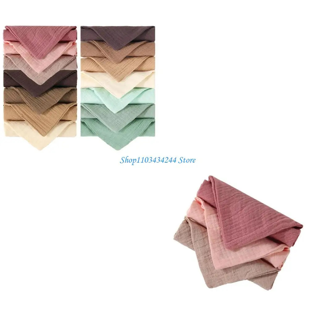 

4 шт., 4-слойное полотенце для лица, дышащее квадратное полотенце, мочалки, полотенце для кормления для малышей, слюнявчики, для