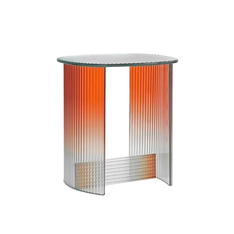 

Acrylic stripes gradual change side few modern simple living room side table