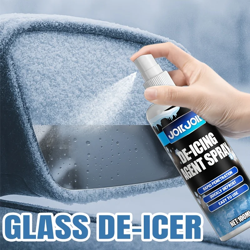 Multifunctional Snow Ice Remover Spray, Quick Thawing & Long-Lasting Protection, Ideal for Car Windshield, Windows,Doors,Mirrors