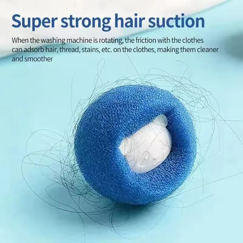 

Reusable Laundry Balls Pet Hair Remover - Washing Machine Lint Catcher for Clothes Fluff/Fur, Home Cleaning Tools