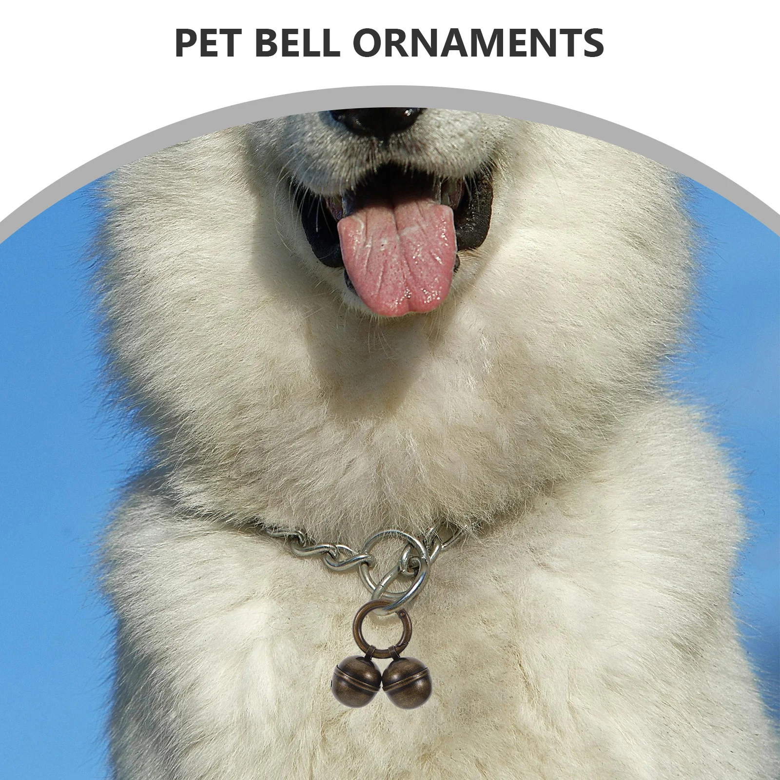 

2Pcs Metal Pet Bells for Collars Small Animal Bells with Quick Clips Clear Audible Alert Training Dog Keychain Charm