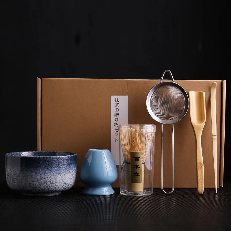 New Tea Whisk Matcha Brush Baibenli Combo Song Dynasty Tea Matcha Tea Maker Bamboo Ceramics Tool Set Japanese-style Gift Box