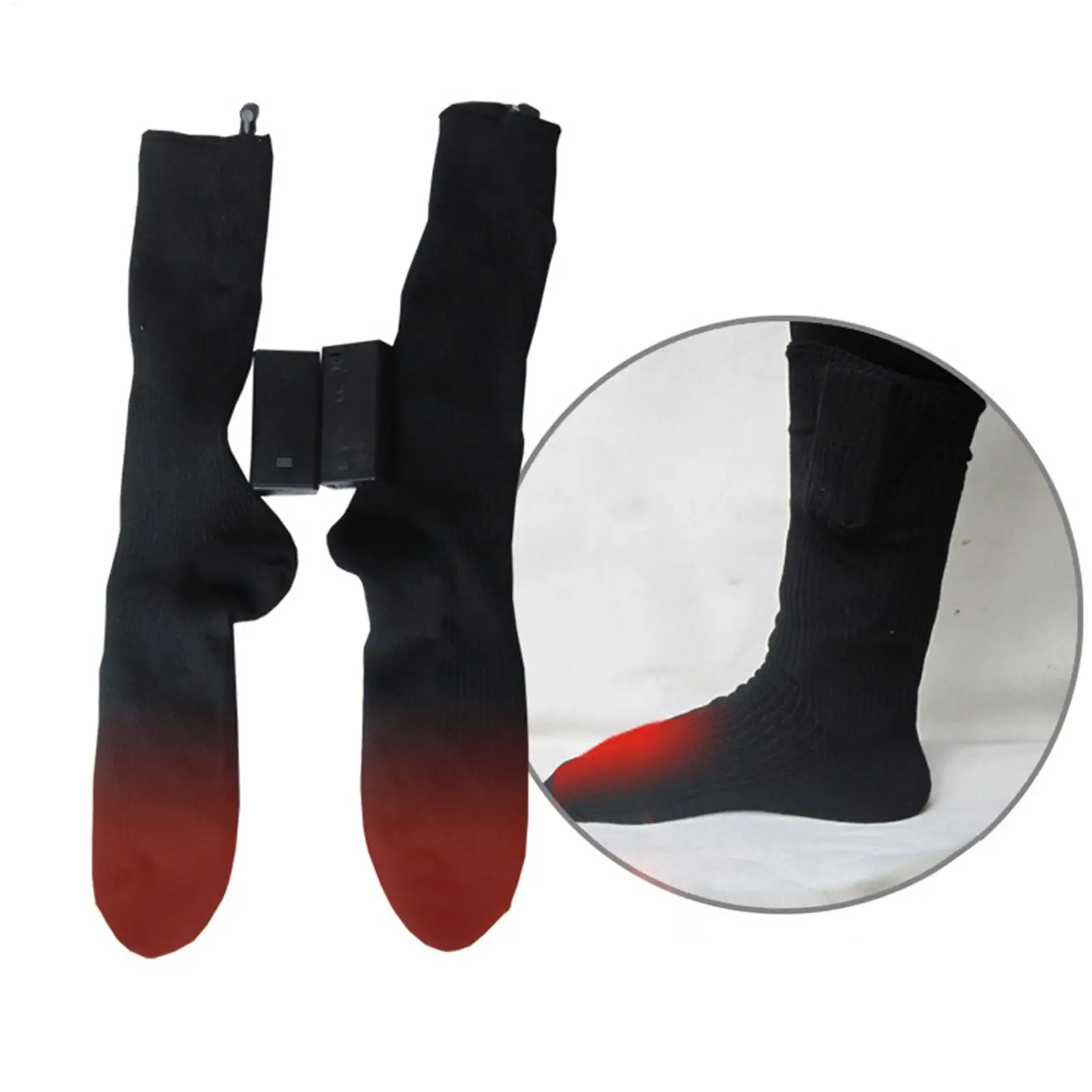 

Heated Socks Washable Even Heating Insulation Warmer Knit Heated Socks For Ski Winter Snowboarding Sports Activities Outdoor