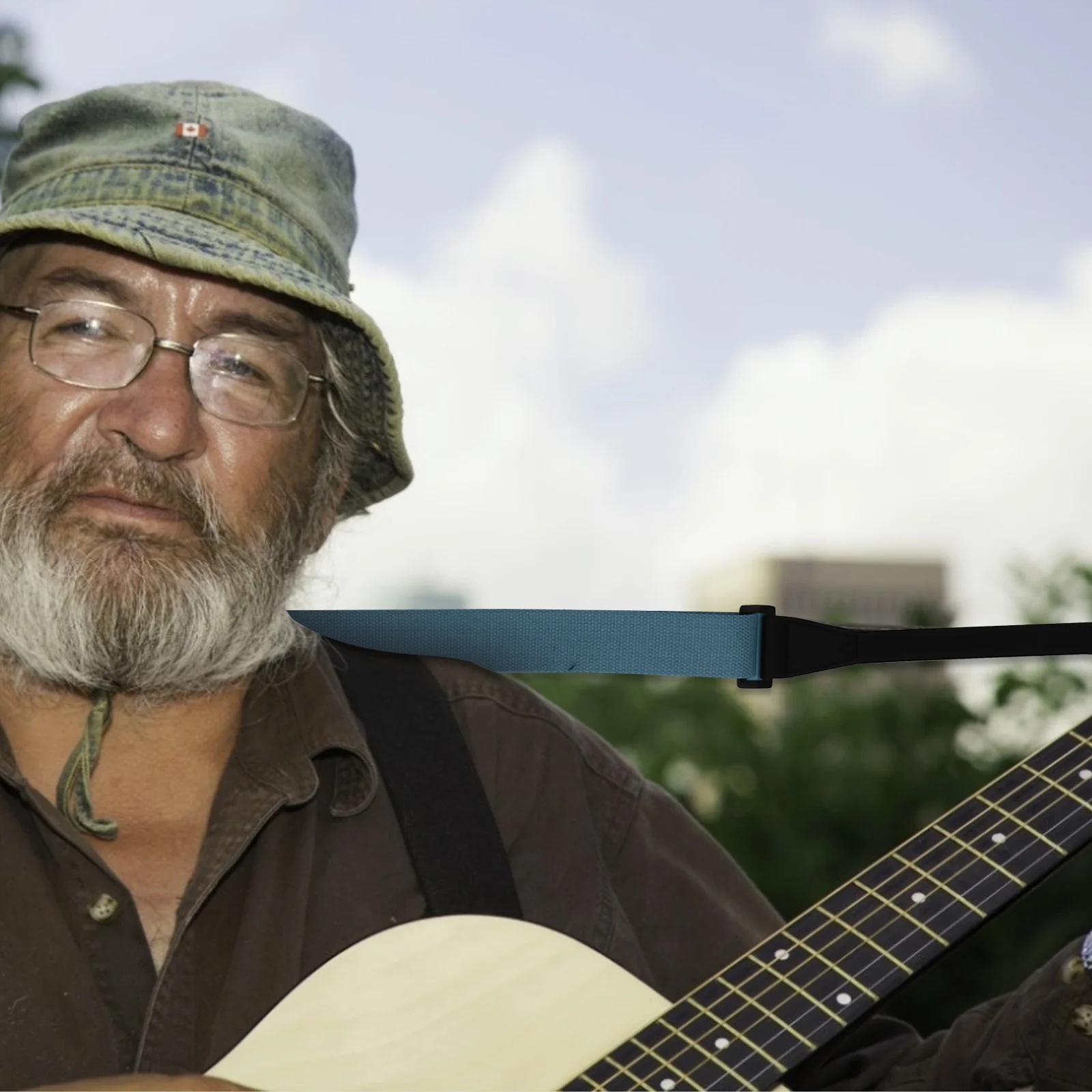 

1Pcs Adjustable Ukulele Strap Non-Punching Design Elegant Minimalist Style Strong Wear-Resistant Fabric Perfect for Hawaiian