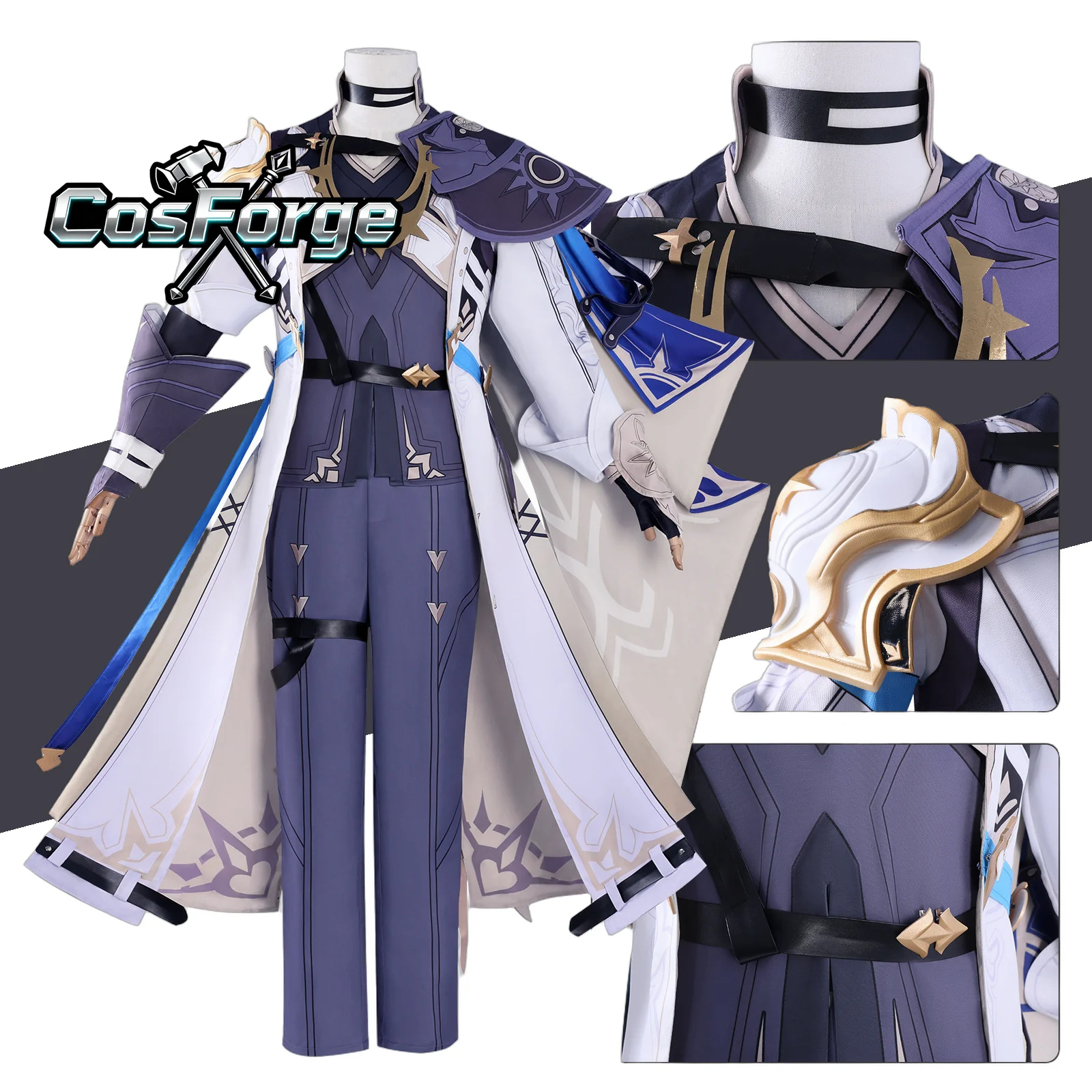 

Костюм для косплея Honkai Star Rail Savior Kexia Metal Mydei Phainon, новейшая модель игровой униформы для вечеринки на Хэллоуин