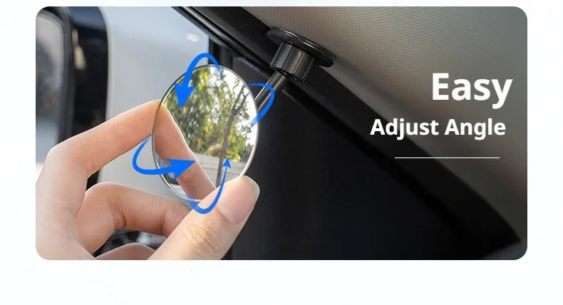 SEAMETAL 2 Stück Auto-Totwinkel-Rückspiegel Weitwinkel 360 Grad Verstellbare Auto-Rückspiegel für Auto-Zubehör – Detail 8