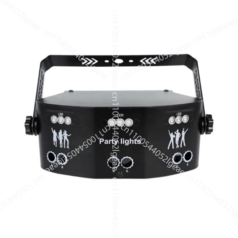 

15-Eye stage lighting, voice-activated rotating laser light, laser colorful color-changing atmosphere flash light