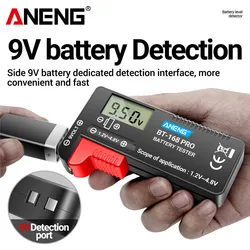 ANENG BT-168 PRO Digital Lithium Battery Checkered load analyzer Capacity Tester Display Check AAA AA Button Cell Unive