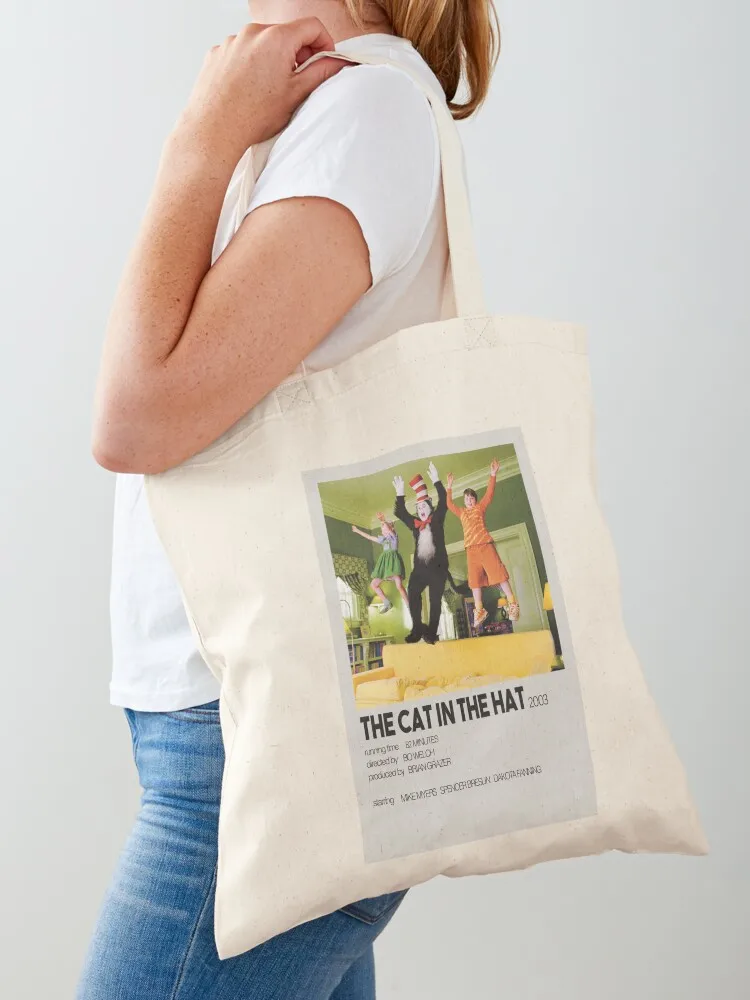 

Cat in the Hat 2003- Movie Poster Tote Bag Cloth bags tote bag university Canvas bag Women's beach bags