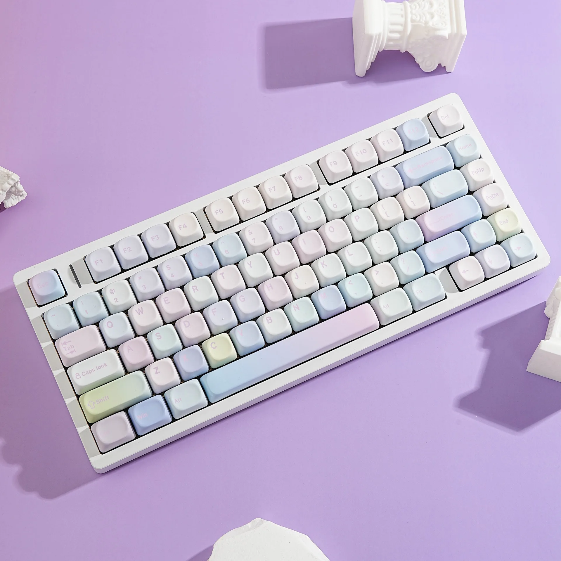 Bubble MOA Profile Keycaps Mechanical Keyboard PBT Keycap Spanish French German UK Abnt2 Russian Korean Arabic Japanese Key Caps