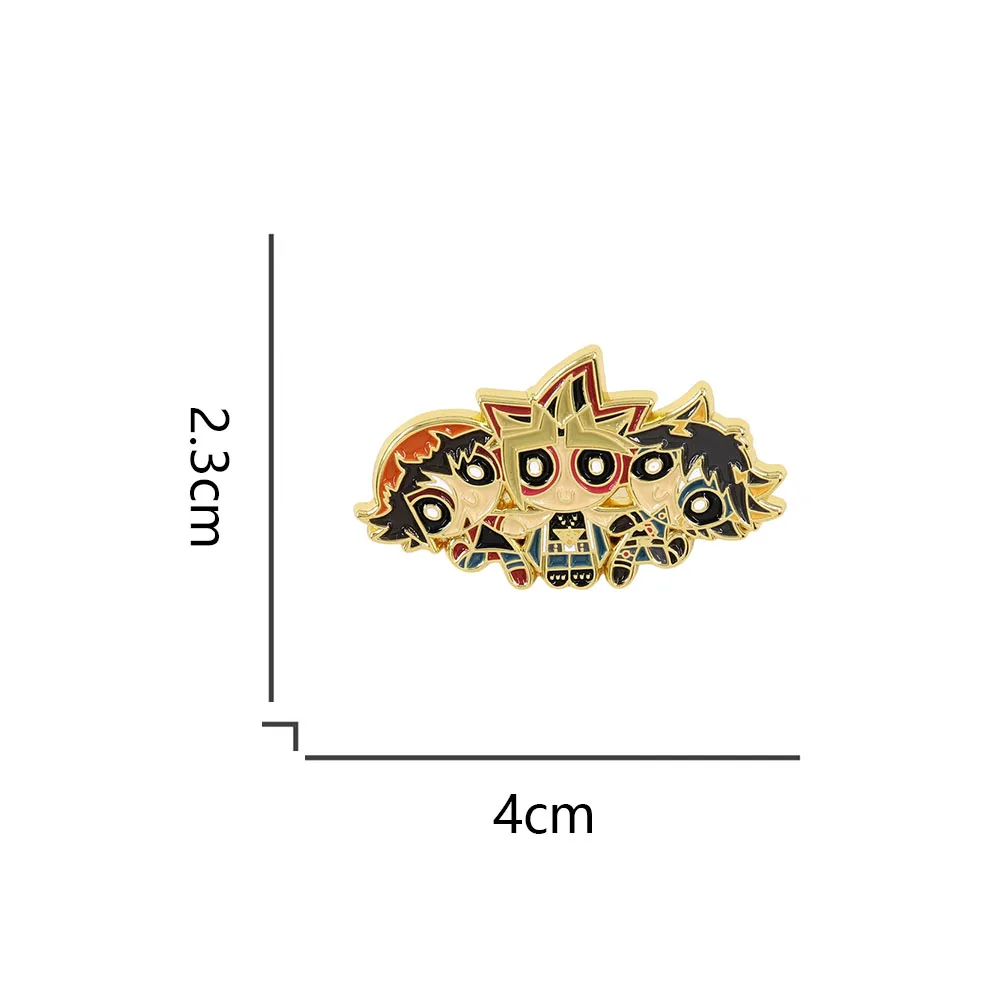 Cute Girl Cosplay Yu-Gi-Oh! Badge Game Anime Mashup Enamel Pin Cute Jewelry Accessories