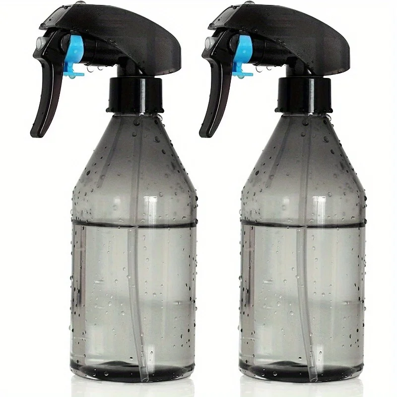 

2-Pack Handheld Plastic Spray Bottles for Gardening, Plants & Cleaning Solutions - Manual Fine Mist Sprayers with Safety Buckle,