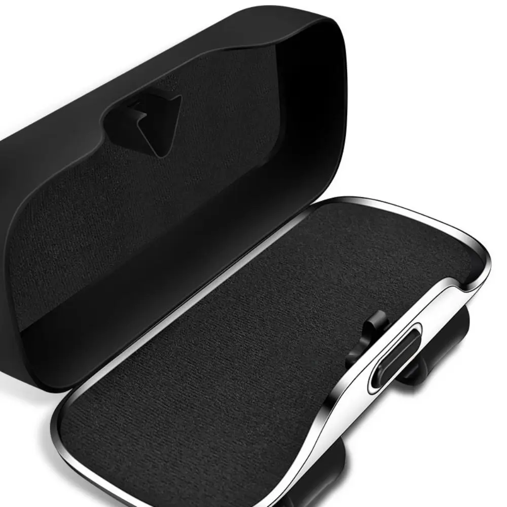 

Universal Press Switch Car Glasses Box Stable Expansion Space Car Sunglasses Holder Shock-proof ABS Eyeglass Case Seat Backrest