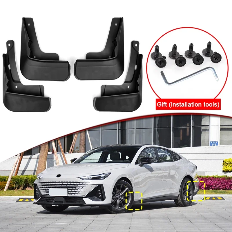 

Car Styling Fit For Changan UNI-V 2022 2023 ABS Car Mud Flaps Splash Guard Mudguards MudFlaps Front Rear Fender Auto Accessories