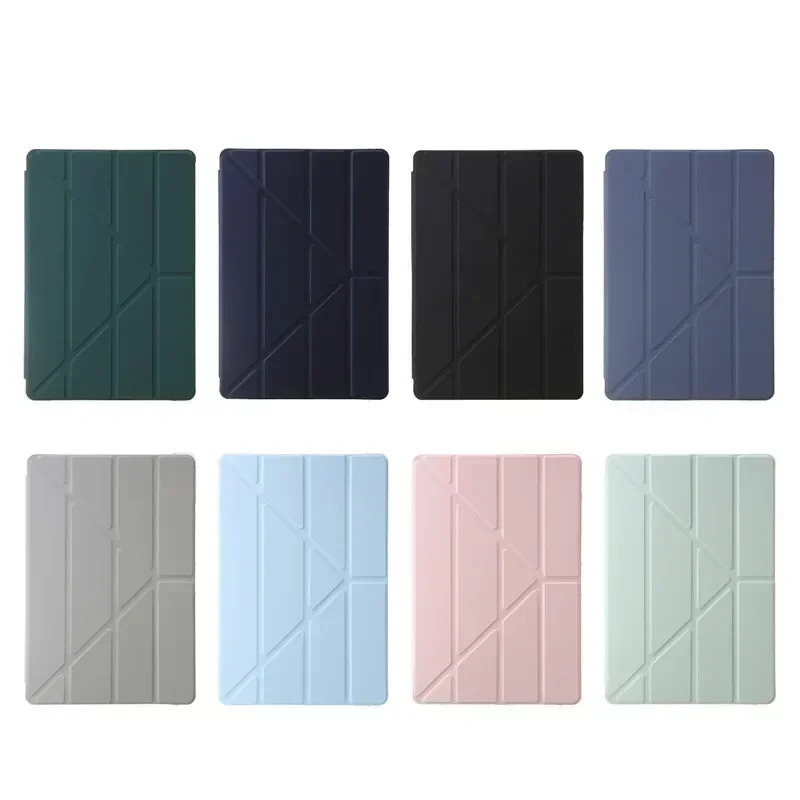 جراب ظهر صلب من الجلد الصناعي مع حامل أقلام رصاص ، غطاء فوليو ذكي لشاومي ريدمي باد سي ، أكريليك ، 11"